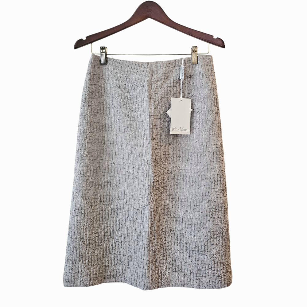 Max Mara Elegant Midi Skirt, wool silk blend, New with Label